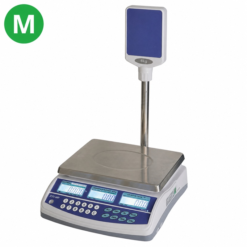Obchodní váha TSCALE QSP 30 kg s displejem na nožce