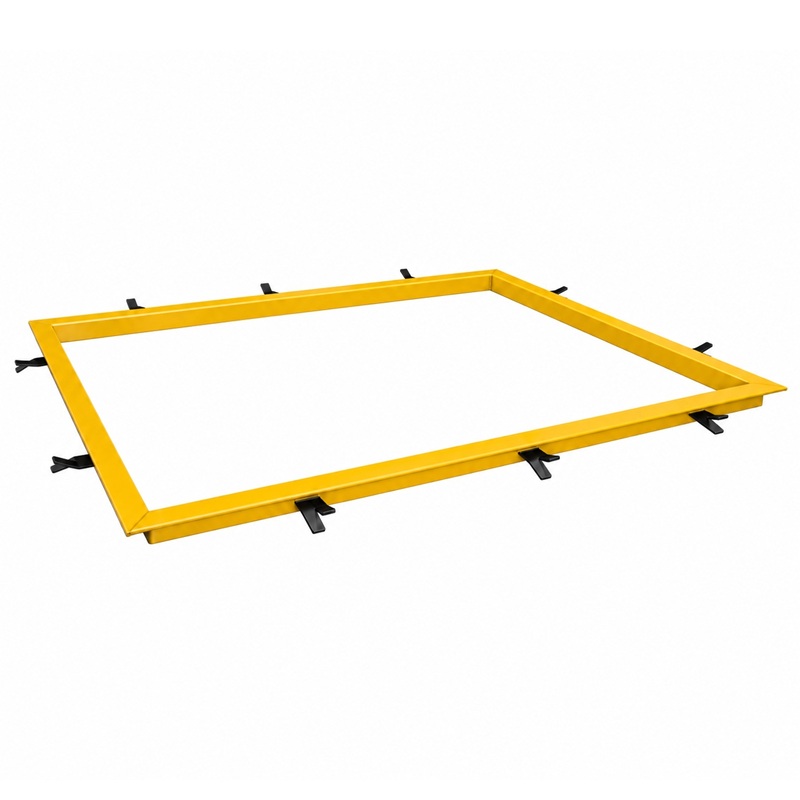 Ocelový rám typu RL1520 je určen pro podlahové váhy s rozměry 1500x2000 mm.
