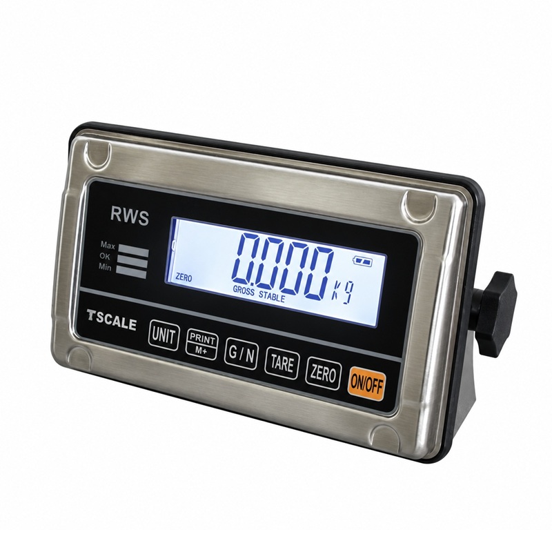 Vážní indikátor TSCALE RWS, nerez, LCD 22 mm, IP65, RS-232, ověřitelný