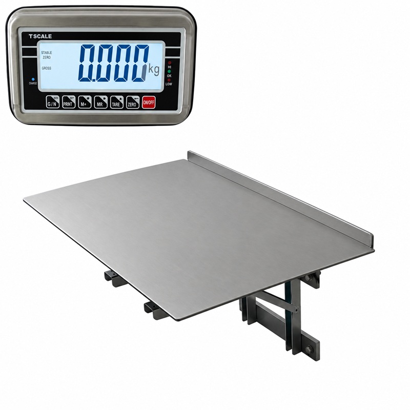 Nástěnná sklopná váha TSCALE N1T-PSN 60 kg / 20 g, 400 × 600 mm, IP65