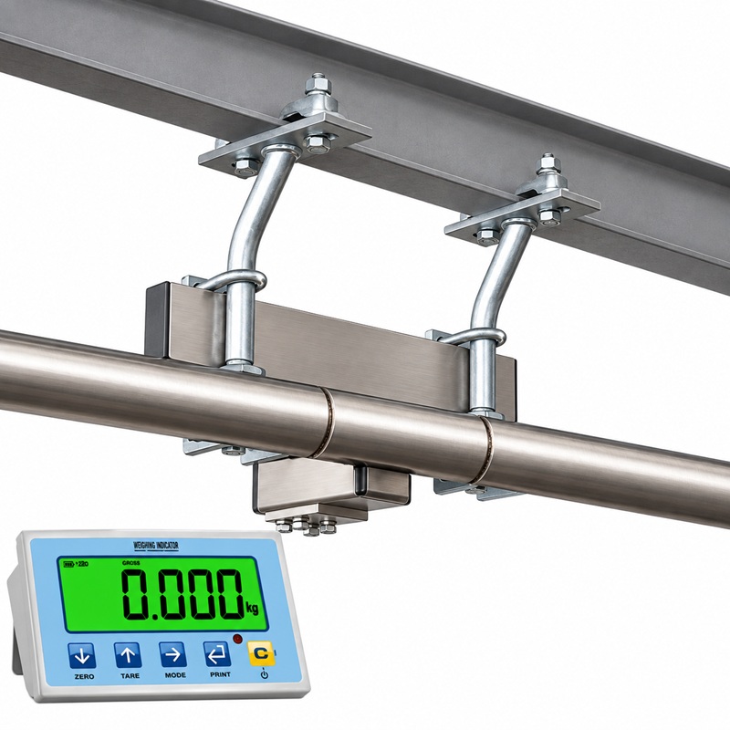 Jateční visutá váha LESAK V1T-T-300, 150 kg / 50 g, nerez, dráha 300 mm