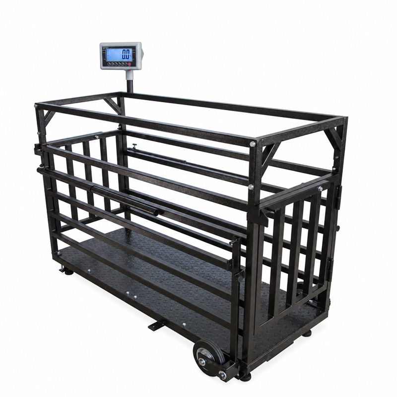 Transportní váha na prasata MTS-BWSL, 300 kg / 100 g, 600 × 1500 mm, lakovaná