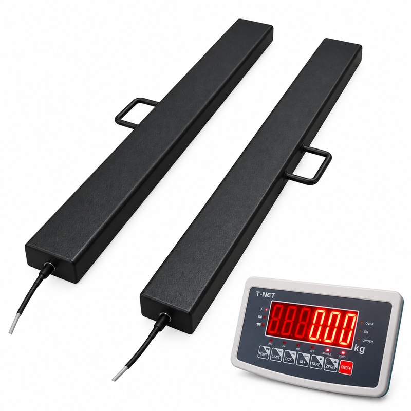 Vážicí ližiny PL15VWL1000, 1500 kg / 500 g, 120 × 1000 mm, lakované