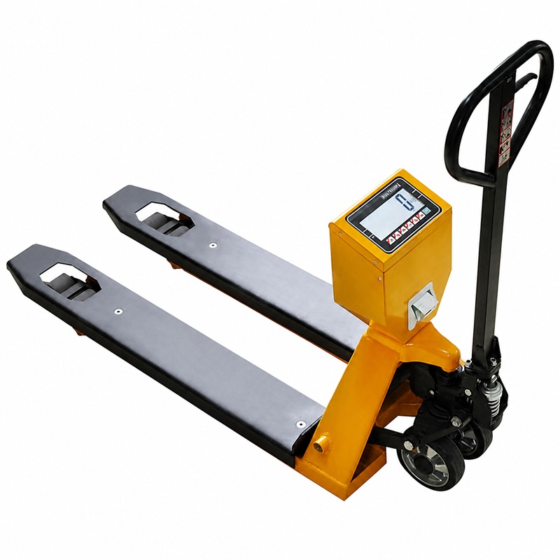 Certifikovaný paletový vážicí vozík s tiskárnou TSCALE TPS-II, 2000 kg / 1 kg, 555 × 1160 mm