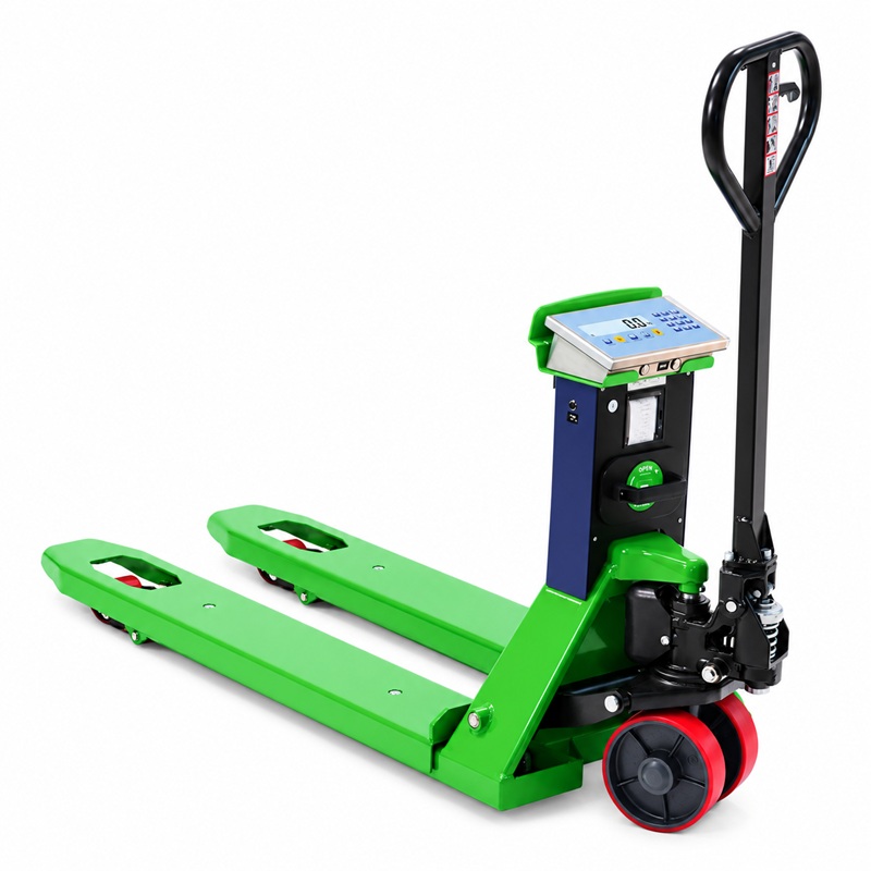 Vážicí paletový vozík DINI ARGEO TPWLKPM-6 s tiskárnou, 1000/2000 kg, 0,5/1 kg, ověřený