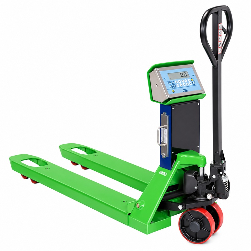 ATEX vážicí paletový vozík DINI ARGEO TPWX3GD-2, 2000 kg / 0,2 kg, EX zóna 2/22