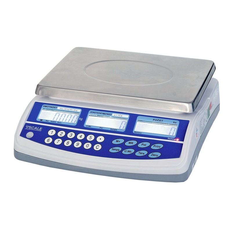Kompaktní počítací váha TSCALE QHD-6 PLUS, 6 kg / 0,1 g, 225 × 300 mm