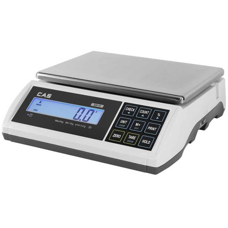 Technologická váha CAS ED-H, 3 kg / 0,1 g, 306 × 222 mm, RS-232