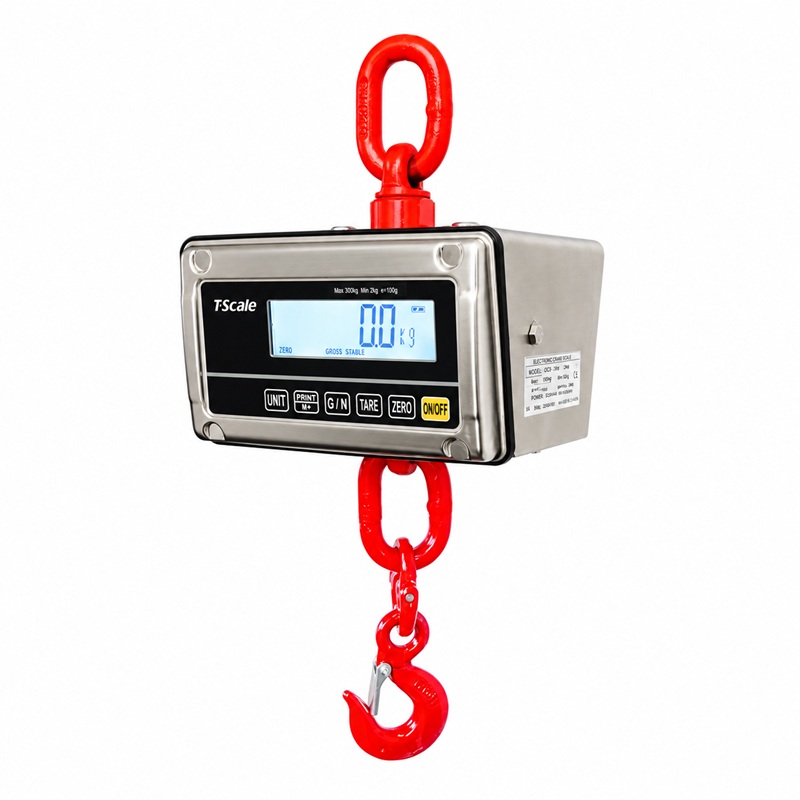 Nerezová voděodolná závěsná váha J1-RWS, 60 kg / 20 g, IP65, ověřitelná