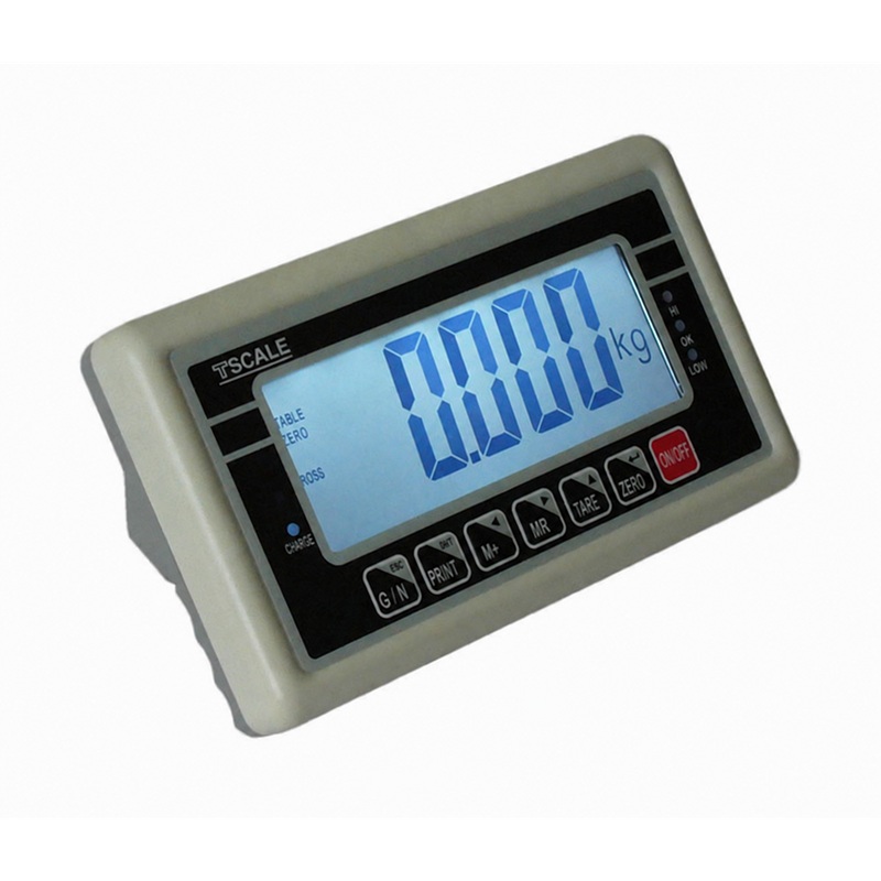 Vážní indikátor TSCALE BW, LCD 52 mm, IP54, RS-232, akumulátor